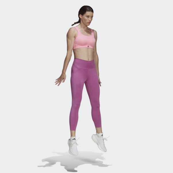 Adidas Legging Optime Training Luxe 7/8 Lilas