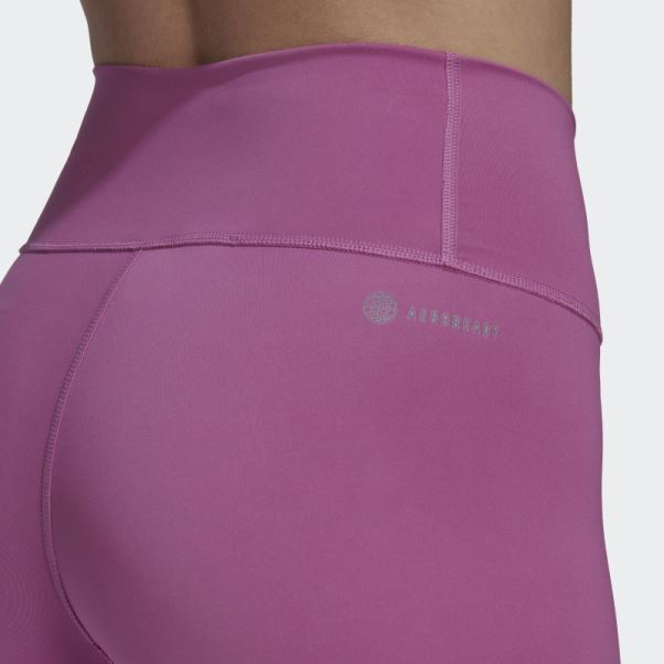 Legging Optime Training Luxe 7/8 Lilas Adidas