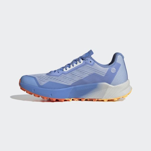 Adidas Terrex Agravic Flow Trail Running Chaussures 2.0 Bleu Aube