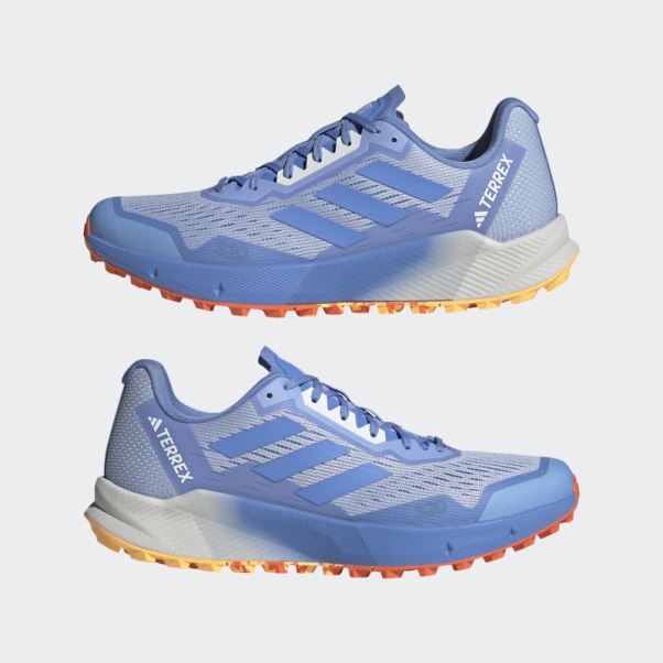 Adidas Terrex Agravic Flow Trail Running Chaussures 2.0 Bleu Aube
