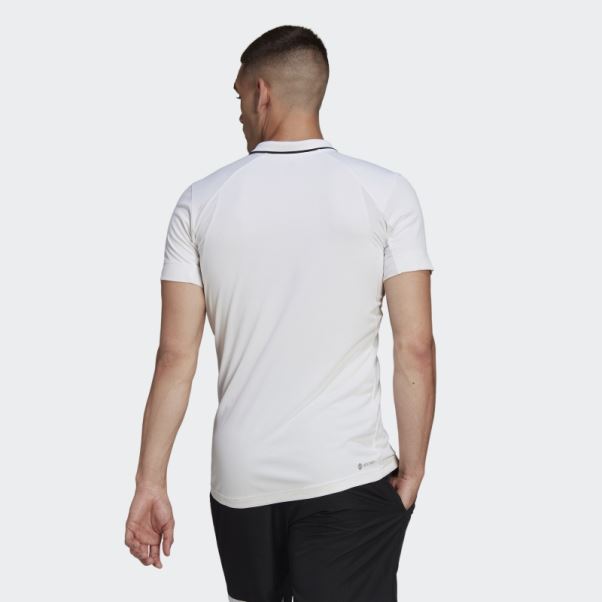 Polo Tennis Freelift Blanc Adidas