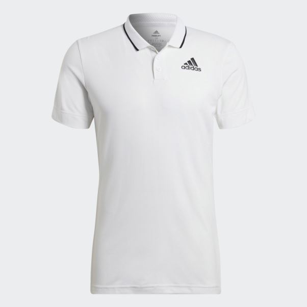 Polo Tennis Freelift Blanc Adidas
