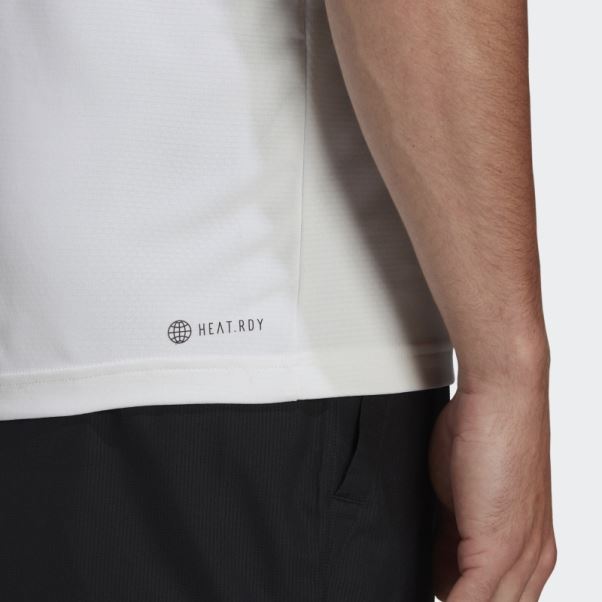 Polo Tennis Freelift Blanc Adidas