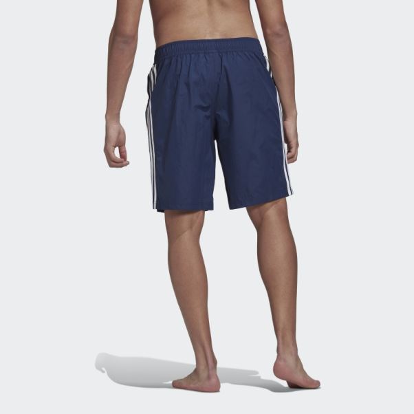 Short De Bain à 3 Bandes Adicolor Indigo Nuit Adidas
