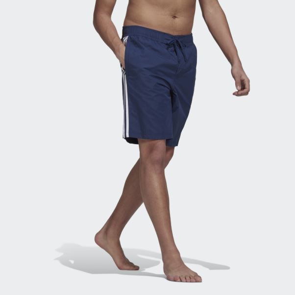 Short De Bain à 3 Bandes Adicolor Indigo Nuit Adidas