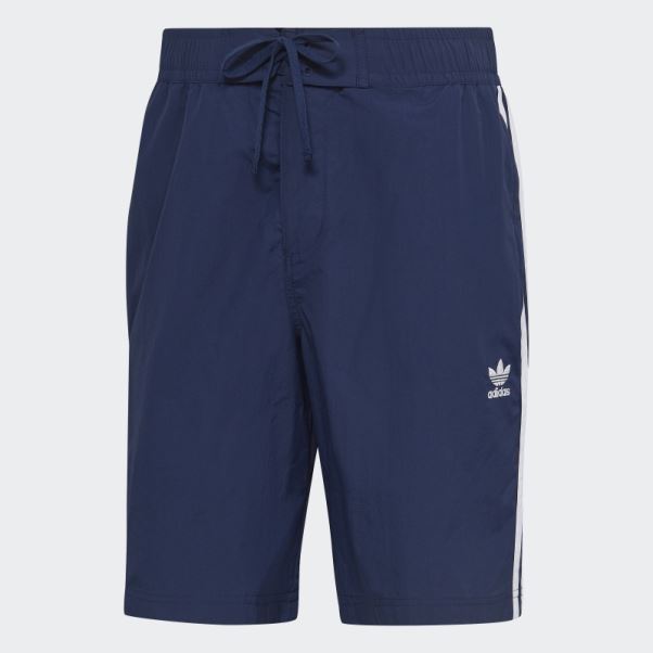 Short De Bain à 3 Bandes Adicolor Indigo Nuit Adidas