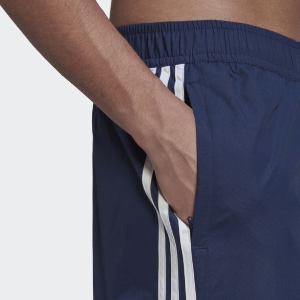 Short De Bain à 3 Bandes Adicolor Indigo Nuit Adidas