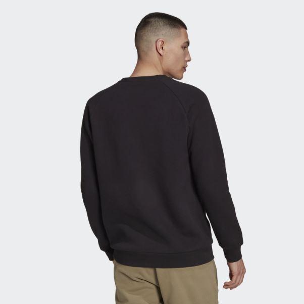Sweat Adidas Adicolor Essentials Trèfle Ras Du Cou Noir