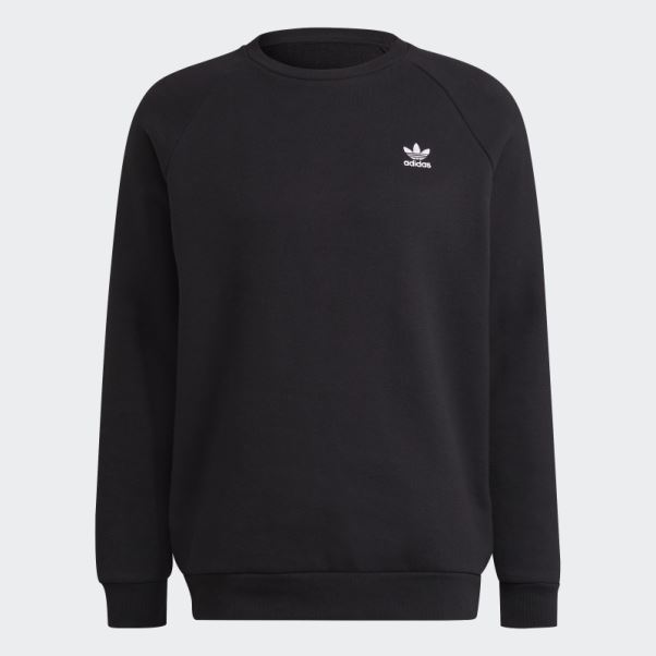Sweat Adidas Adicolor Essentials Trèfle Ras Du Cou Noir