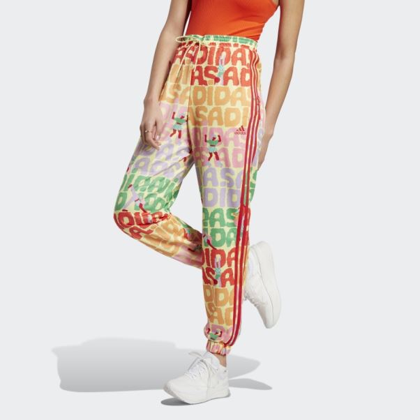 Pantalon De Survêtement Adidas X Farm Rio Perle Citrine Mode