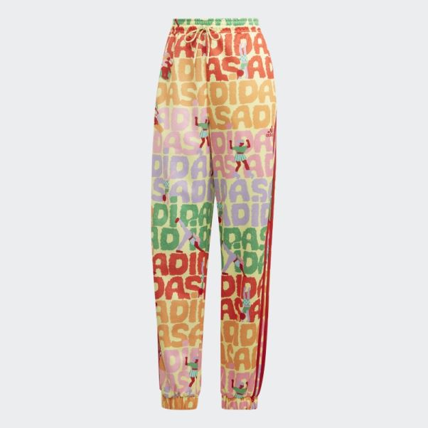 Pantalon De Survêtement Adidas X Farm Rio Perle Citrine Mode
