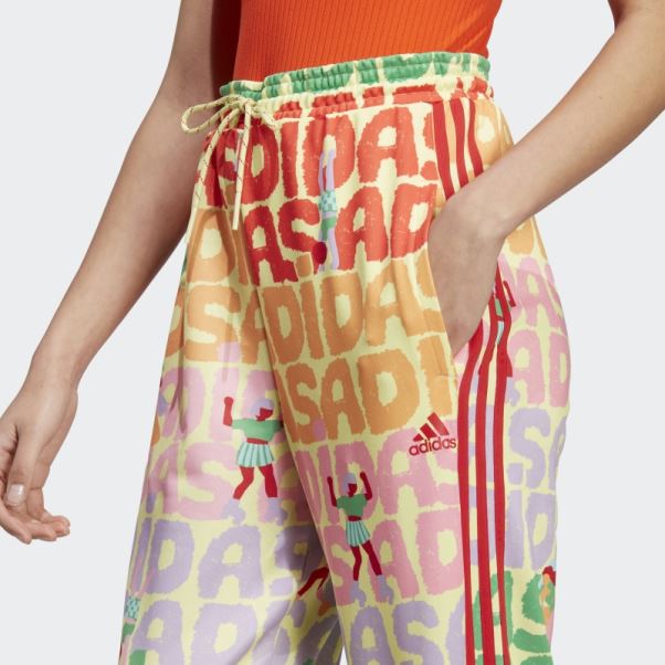Pantalon De Survêtement Adidas X Farm Rio Perle Citrine Mode