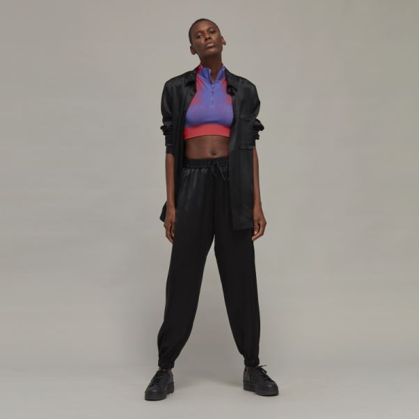 élégant Pantalon De Survêtement Adidas Y-3 Tech En Soie à Revers