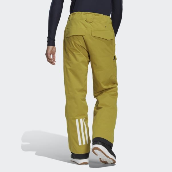 Adidas Olive Terrex Resort Pantalon De Survêtement De Neige Isolé à Deux Couches