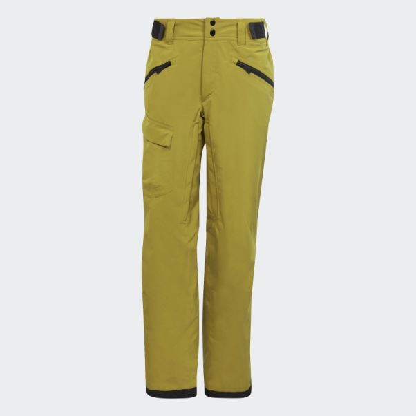 Adidas Olive Terrex Resort Pantalon De Survêtement De Neige Isolé à Deux Couches