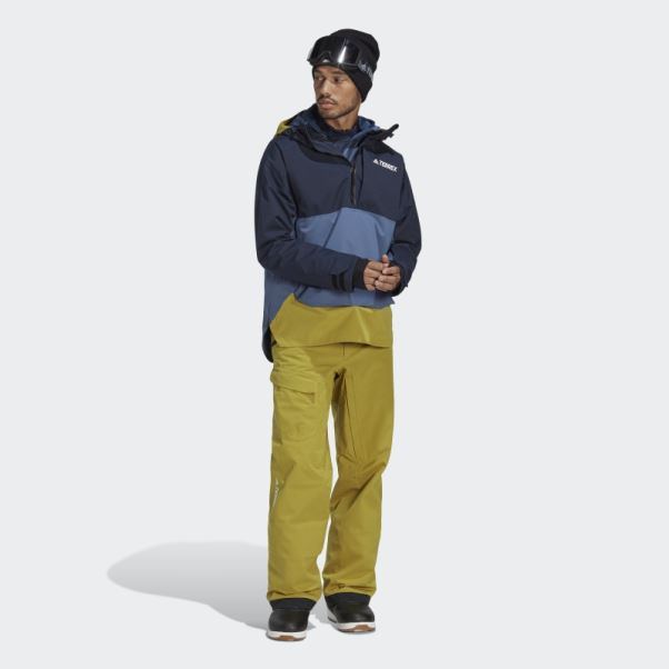 Adidas Olive Terrex Resort Pantalon De Survêtement De Neige Isolé à Deux Couches