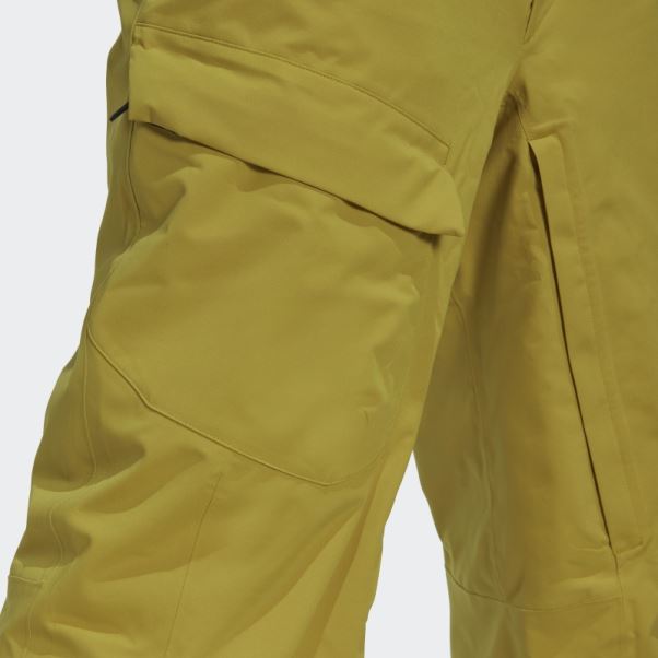 Adidas Olive Terrex Resort Pantalon De Survêtement De Neige Isolé à Deux Couches