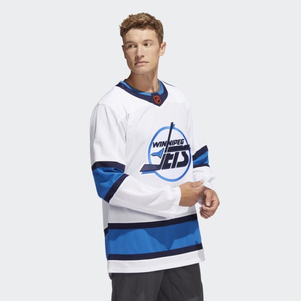 Maillot Jets Authentique Reverse Wordmark Blanc Adidas