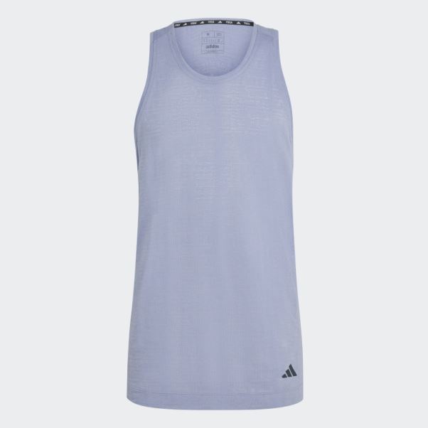 Débardeur Yoga Training Violet Argent Adidas