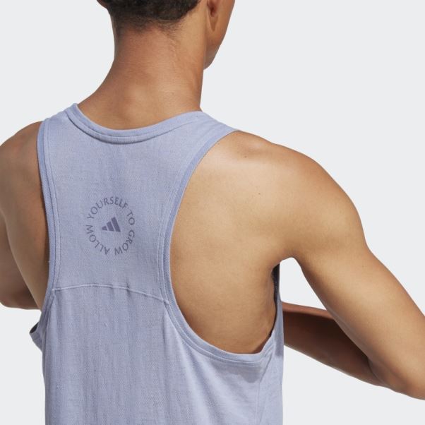 Débardeur Yoga Training Violet Argent Adidas