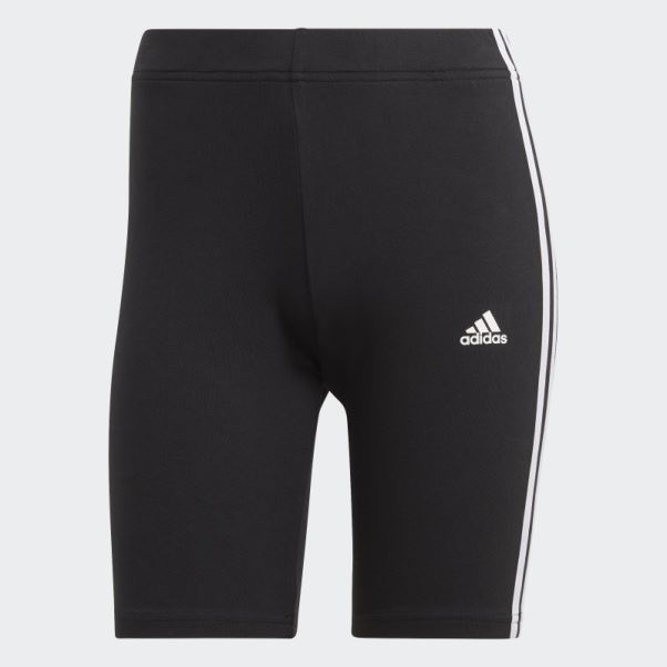 Short Cycliste Adidas Essentials 3 Bandes Noir