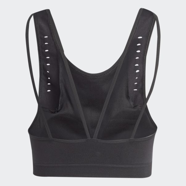 Soutien-gorge Léger D'entraînement Aeroknit Noir Adidas