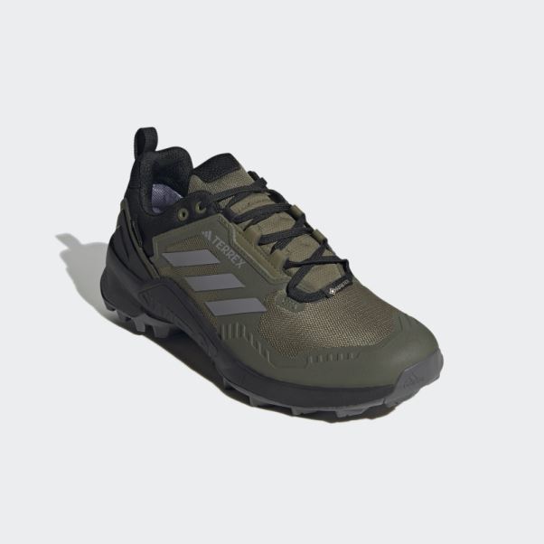 Chaussures De Randonnée Terrex Swift R3 Gore-tex Adidas Olive