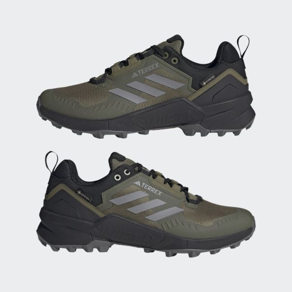 Chaussures De Randonnée Terrex Swift R3 Gore-tex Adidas Olive