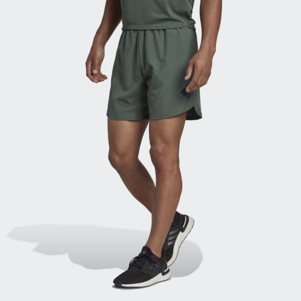 Short Adidas Aeroready Conçu Pour Le Mouvement Vert Oxyde