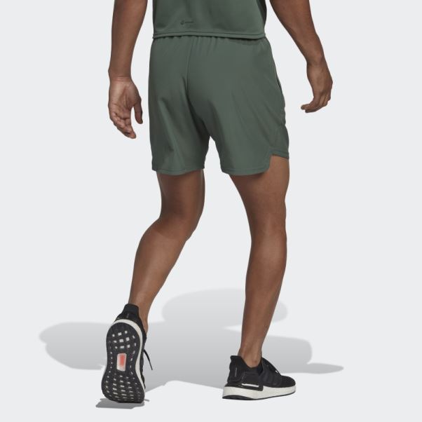 Short Adidas Aeroready Conçu Pour Le Mouvement Vert Oxyde