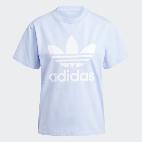 T-shirt Adicolor Classics Trèfle Adidas Bleu Aube