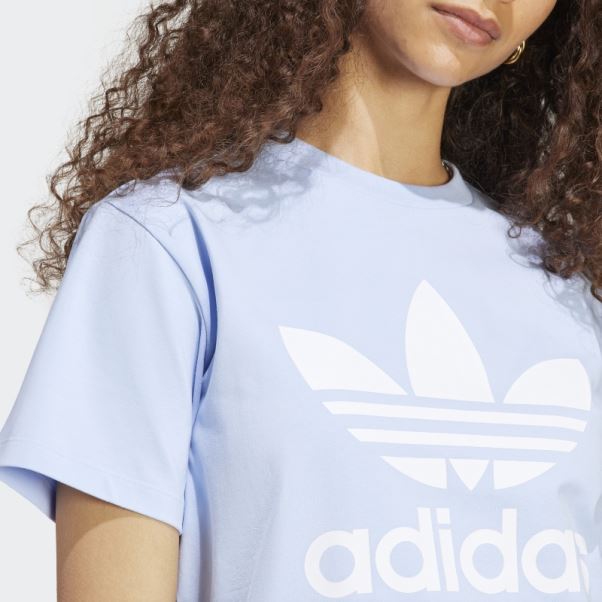 T-shirt Adicolor Classics Trèfle Adidas Bleu Aube