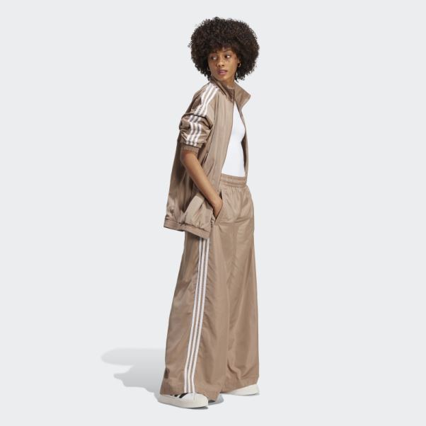 Haut De Survêtement Adidas Oversize Marron Crayeux