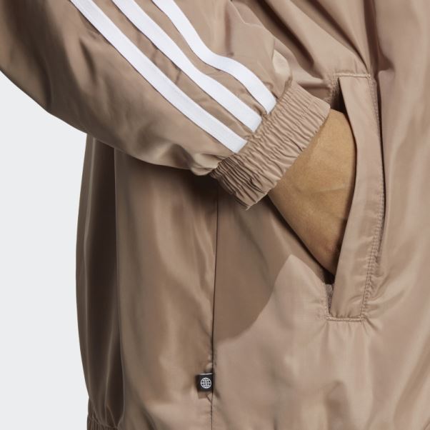 Haut De Survêtement Adidas Oversize Marron Crayeux
