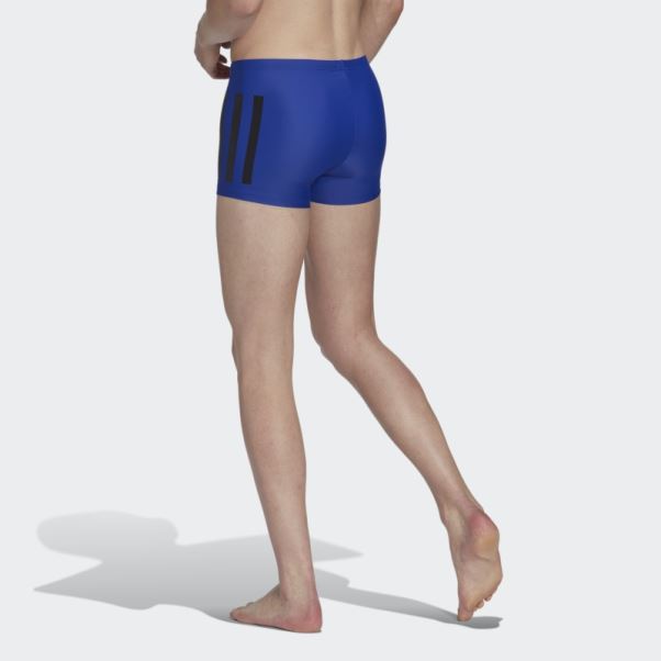 Boxer De Bain Bleu à 3 Bandes Adidas