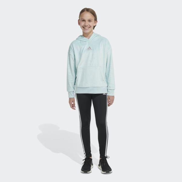Sweat à Capuche En Polaire Adidas Cosy Menthe Glacée