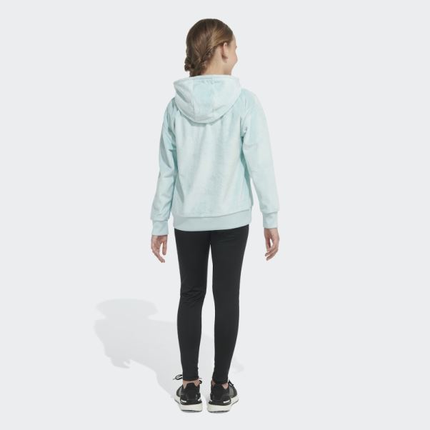 Sweat à Capuche En Polaire Adidas Cosy Menthe Glacée
