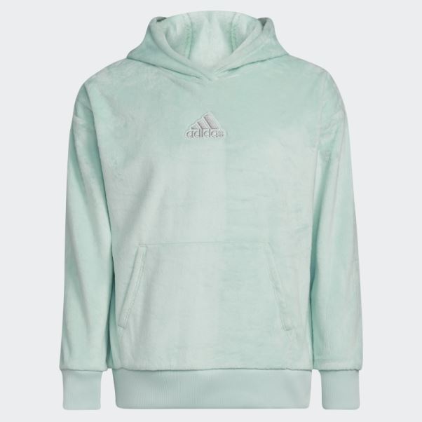 Sweat à Capuche En Polaire Adidas Cosy Menthe Glacée