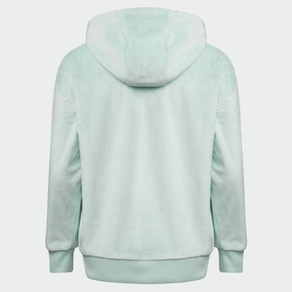 Sweat à Capuche En Polaire Adidas Cosy Menthe Glacée