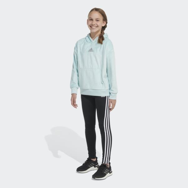 Sweat à Capuche En Polaire Adidas Cosy Menthe Glacée