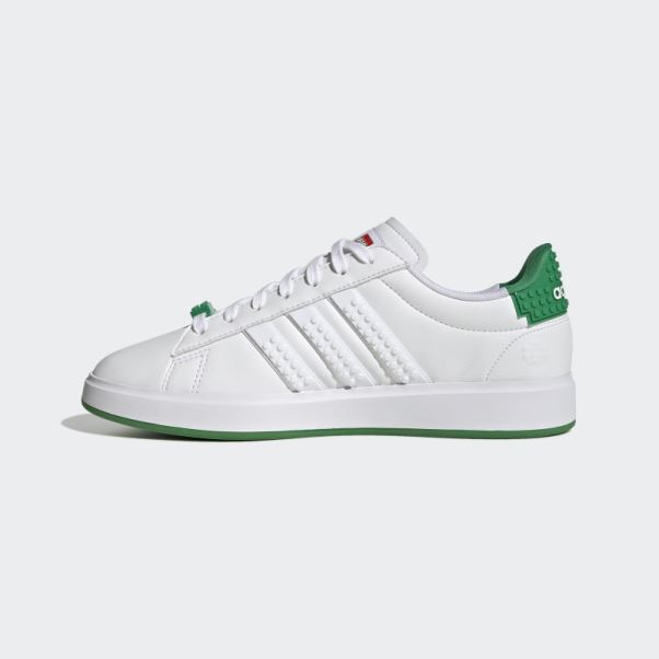 Chaussures Adidas Grand Court X Lego 2.0 Blanc