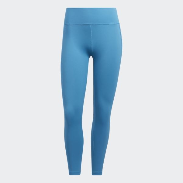 Legging Adidas Yoga Studio 7/8 Bleu Craft