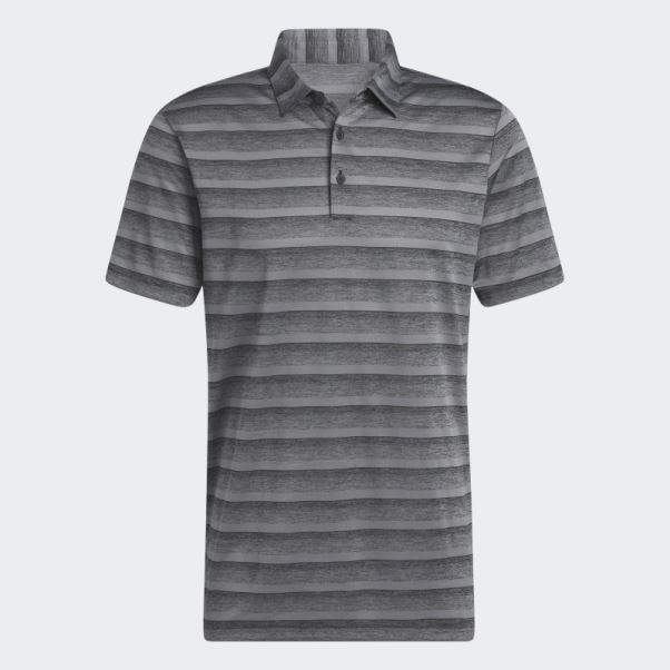 Adidas Polo Rayé Bicolore Gris Fashion