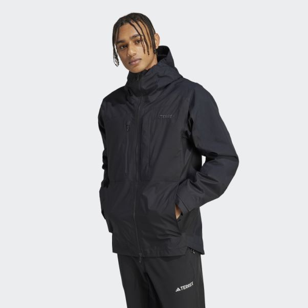 Veste De Randonnée Terrex Xploric Rain.rdy Noir Adidas