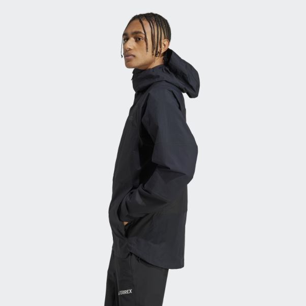 Veste De Randonnée Terrex Xploric Rain.rdy Noir Adidas
