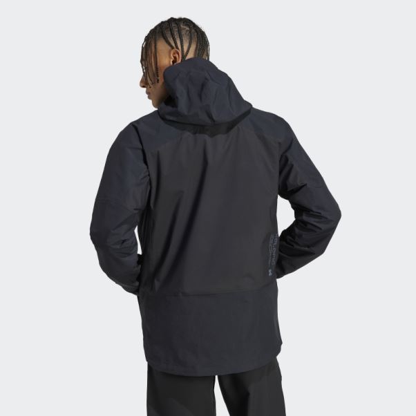 Veste De Randonnée Terrex Xploric Rain.rdy Noir Adidas