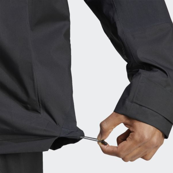 Veste De Randonnée Terrex Xploric Rain.rdy Noir Adidas