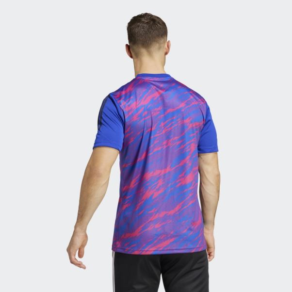Adidas Maillot D'entrainement Pogba Bleu Fashion