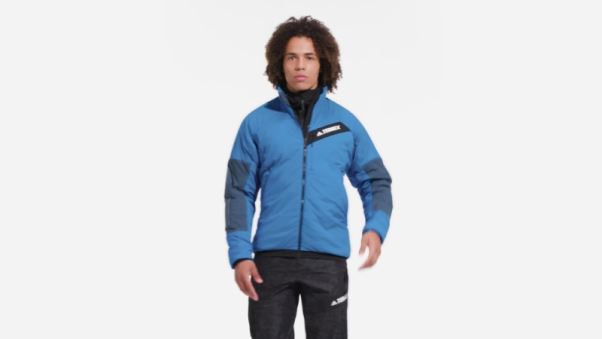 Adidas Terrex Techrock Stretch Primaloft Veste Bleu Choc