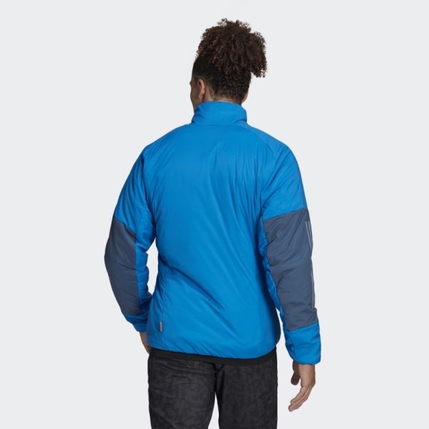 Adidas Terrex Techrock Stretch Primaloft Veste Bleu Choc